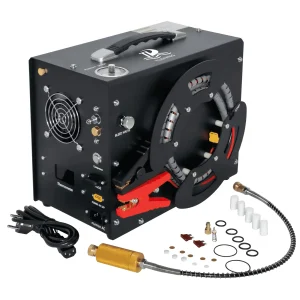 TUDIVING PCP Air Compressor - Built in Converter / 4500psi/300bar Pcp Compressor Auto stop