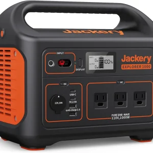 Jackery Explorer 1000 Portable Power Station - 1002Wh / 3x1000W AC Outlets