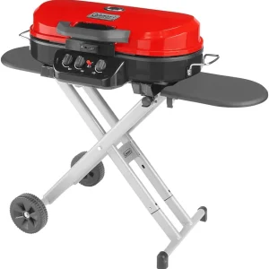 RoadTrip 285 Portable Stand-Up Propane Grill with 3 Adjustable Burners & Instastart Ignition - 20 / 000 BTUs of Power for Outdoor Cooking