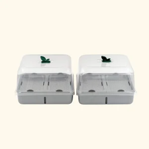 2-Pack EZ Microgreens Planter | Fog Gray