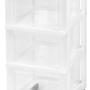 Storage Cart with Organizer Top - 3 Drawer
