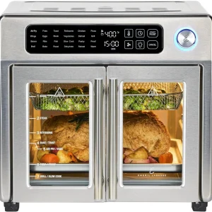 Emeril Lagasse Extra Large French Door Air Fryer Toaster Oven Combo - 24 Cooking Functions