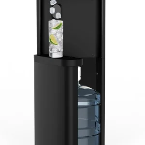 Self-Cleaning Water Dispenser with Ice Maker - Bottom Load / Black