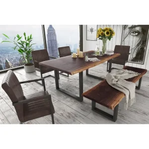 Modrest Taylor Contemporary Live Edge Wooden Dining Table - Signature Collection
