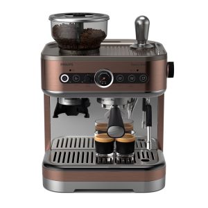 Philips Barista Brew Semi-Automatic Espresso Machine with Milk Frother - Silver Metal