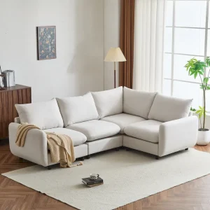 Oversized Modular Sectional Sofa with Plush Cushions and Flexible Layout - Signature Collection