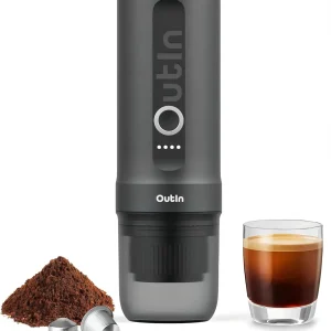Nano Portable Electric Espresso Machine - Travel Coffee Maker for Camping / Car Coffee Maker Self-Heating with USB-C