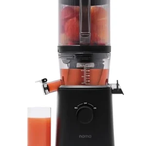 Nama J2 Cold Press Juicer - Self Feeding for Hands Free Operation with Wide Mouth Hopper for Whole Recipe Loading - Zero Waste Masticating Juicer For More Juice / Less Pulp - Easy Cleanup & Assembly