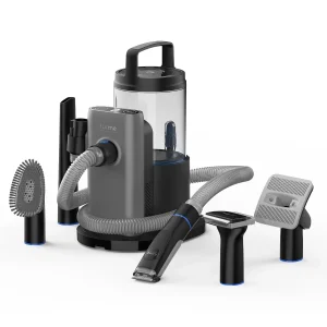 Professional Plus Pet Grooming Vacuum Kit - 5 Pet Grooming Tools / 2L Canister