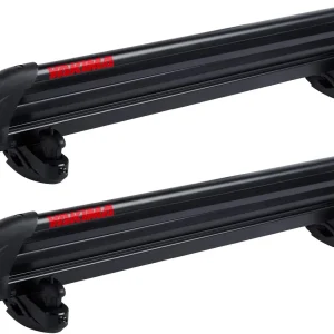 Yakima, PowderHound 6 Ski & Snowboard Mount, Fits Up to 6 Pairs of Skis or 4 Snowboards, Rides Quietly, Fits Most Roof Racks, Black