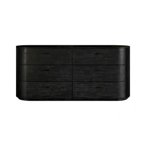 Modrest Fields Contemporary Black Acacia Chest of Drawers - Signature Collection