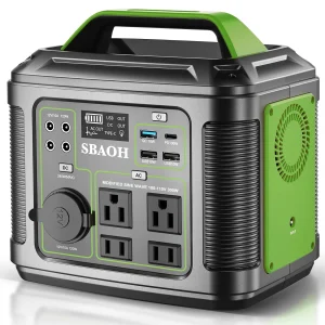 Ifanze 300W Portable Power Station - 296wh 80000mah Outdoor Solar Generator Quick Charge 110V AC Outlets DC Ports for Home Backup / Outdoor RV Camping