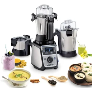 Hamilton Beach Professional 4-in-1 Juicer Mixer Grinder - Commercial-Grade 1400 Watt Motor / 120V