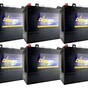 x6 | Crown 12 Volt 150Ah Deep Cycle Battery ; Replaces Trojan T-1275 T1275
