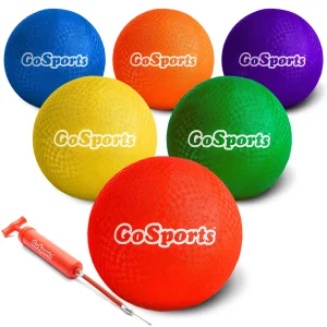 10" Playground Ball, 6-pk with Pump