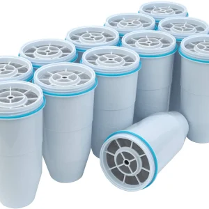 ZeroWater 12-Pack BPA-Free Replacement Filters, NSF Certified, 5-Stage Ion Exchange, Removes Lead & Heavy Metals