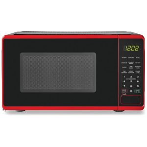 0.7 cu. ft. Countertop Microwave Oven - 700 Watts (Color : Red)