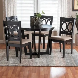 Kara Contemporary 5-Piece Wooden Dining Set - Signature Collection