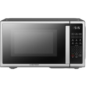 Chefman 0.9 cu ft Countertop Microwave Oven - 900 Watts - Stainless Steel