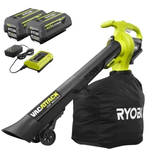 RY40451-2B 40V Vac Attack Cordless Leaf Vacuum/Mulcher with (2) 5.0 Ah Batteries and (1) Charger - Signature Collection